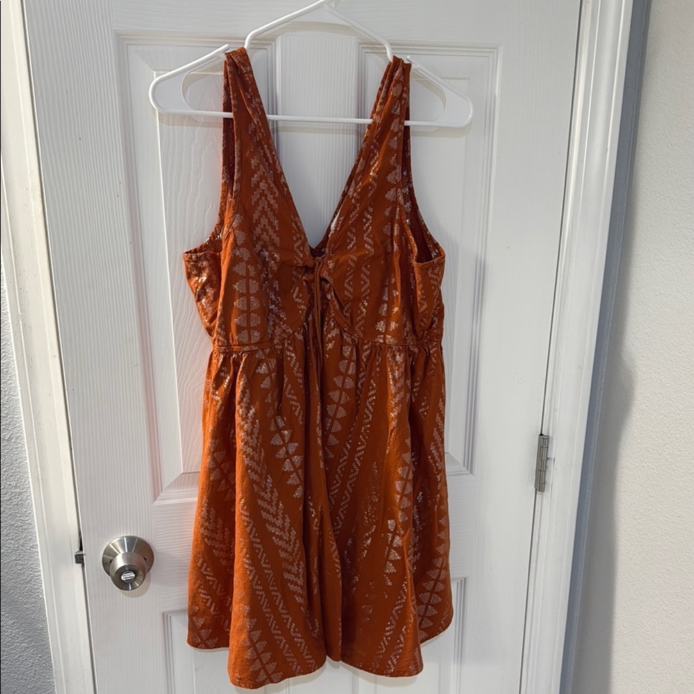 Shyanne Burnt Orange Western Dress